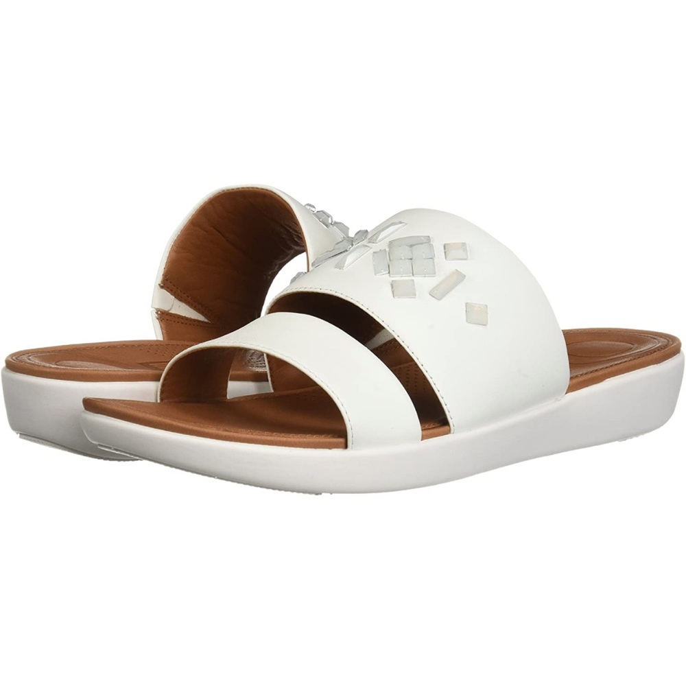 Fitflop Delta Crystal Leather Slides